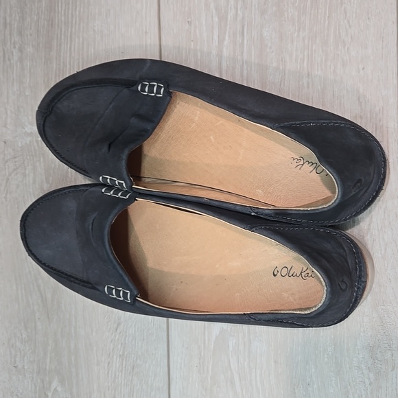 Olukai Women Okika Leather Loafer Slip on shoes sz 10 - Picture 8 of 13